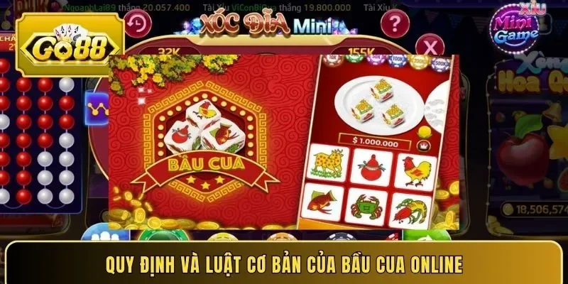 Quy định và luật cơ bản của bầu cua online